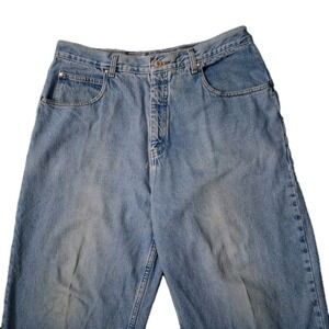 Vtg Anchor Blue Beyond Baggy Jeans Men 38 X 30 Fits 36" Wide Skate Grunge